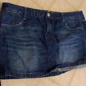 American eagle plus size jean skirt